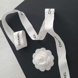 CHANEL Ribbon & Camellia Flower